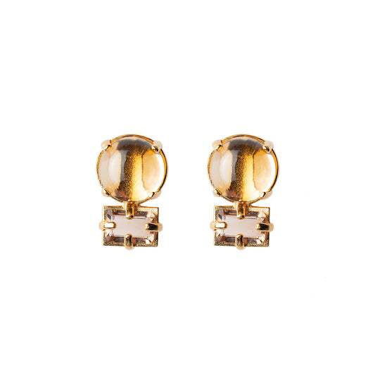 Citrine & Golden Tourmaline Earrings